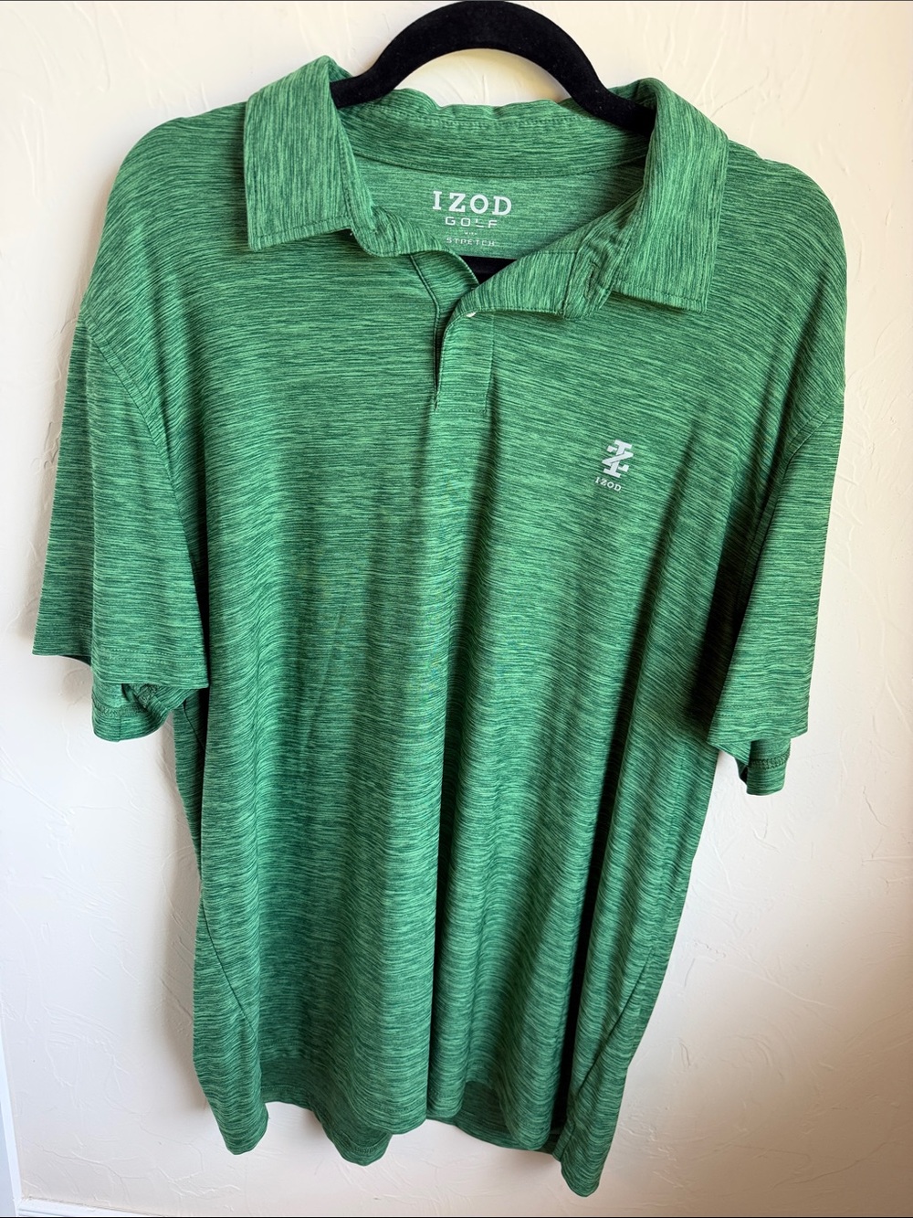 Izod Green Heather Performance Polo